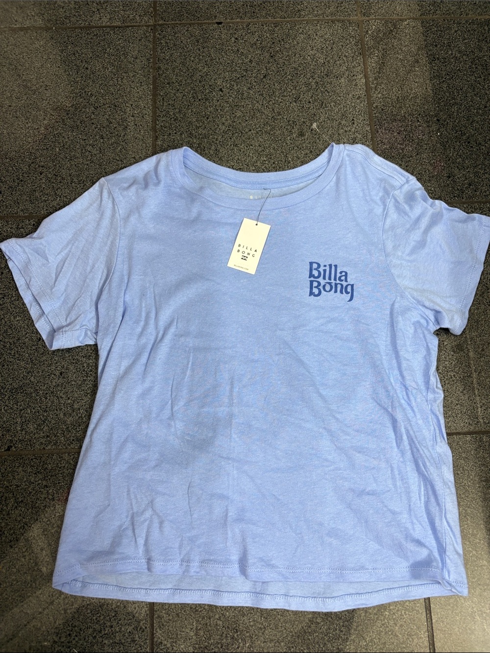 Billabong Light Blue Women’s Logo Short Sleeve Tee